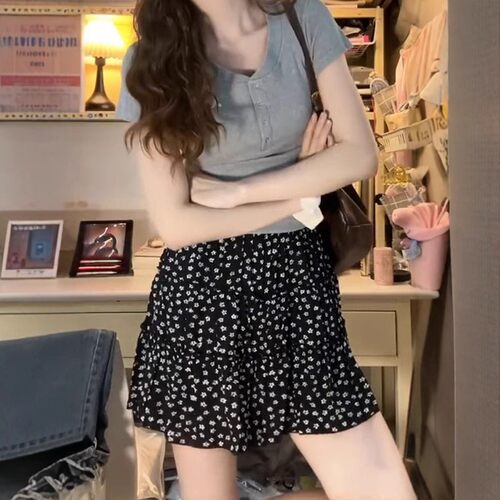 黑色短裙半身裙女2026新款小个子