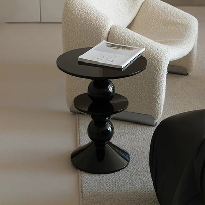 北欧时尚创意边几角几小圆几设计师客厅家用沙发侧床头柜小桌子