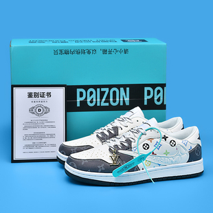 高品质AJ男鞋新款联名限定倒钩低帮休闲男款学生秋冬款学生板鞋女