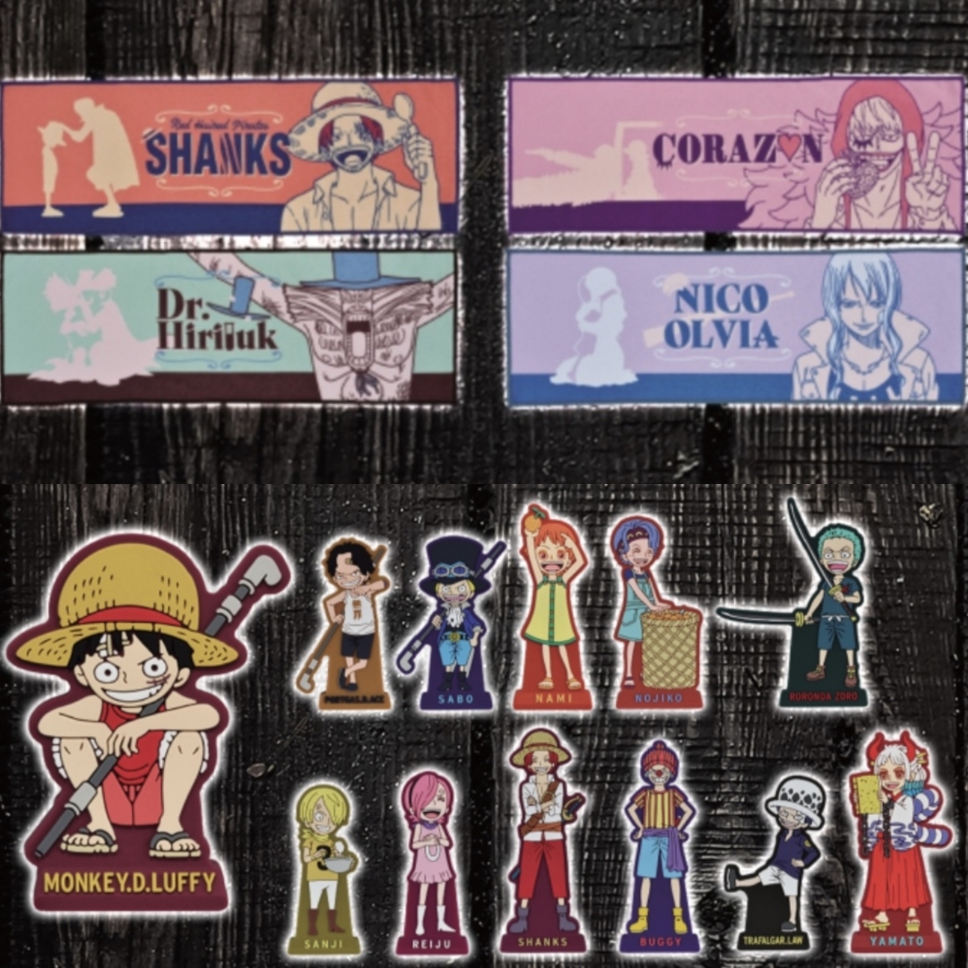 万代正版航海贼王一番赏索隆 罗 大和路飞往昔追忆橡胶摆件毛巾