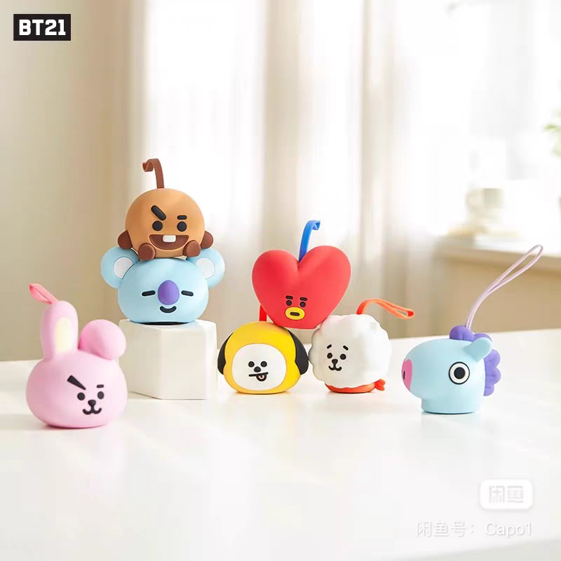 正品line连我朋友BT21防弹少年团无线蓝牙便携迷你小音箱响挂件
