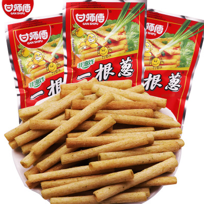 甘师傅一根葱13g*20袋8090后怀旧葱香味休闲食品膨化薯条零食小吃