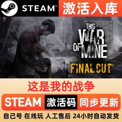 这是我的战争steam正版激活码全球区CDKEY兑换码电脑单机PC游戏