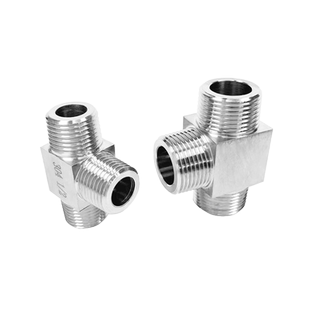 304不锈钢外丝三通 模压方体三通 数控加工1分2分3分4分6分1寸