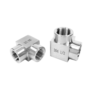 304不锈钢高压内丝数控弯头 直角弯通NPT  G  M20  M14公制英制美