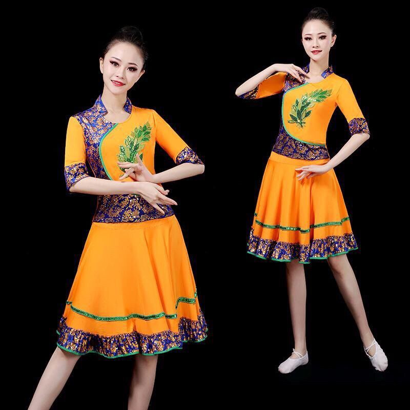 广场舞服装女夏季跳舞比