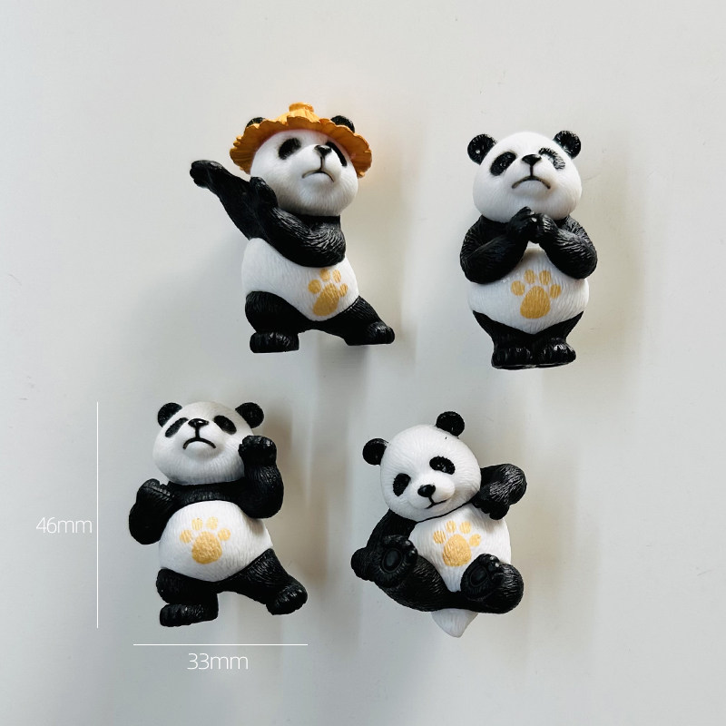 熊猫冰箱贴创意卡通可爱成都基地旅游文创周边纪念品装饰磁性贴