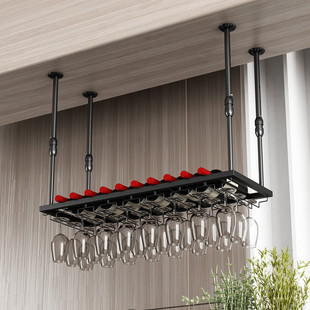酒杯架酒吧台悬挂高脚杯架创意倒挂葡萄酒架吊杯架创意红酒架摆件