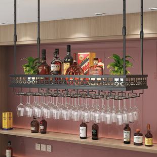 酒杯架悬挂倒挂酒架酒柜置物架展示架杯子收纳架吧台装饰架红酒架