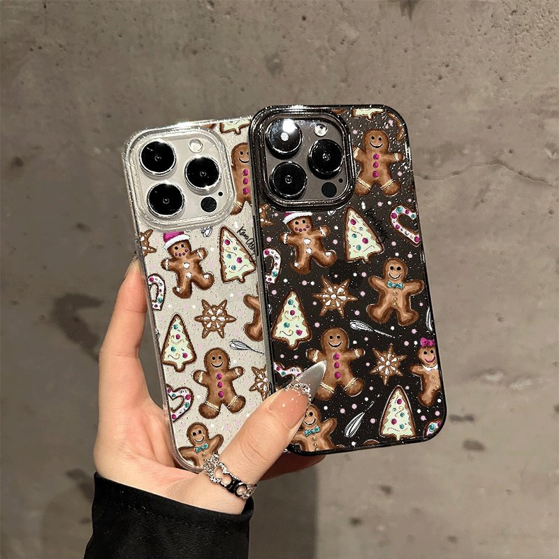 棕色饼干人超薄软壳iphone16promax手机壳适用苹果15pro简约ins风13pm全包防摔12新款14p超好看保护套女简约