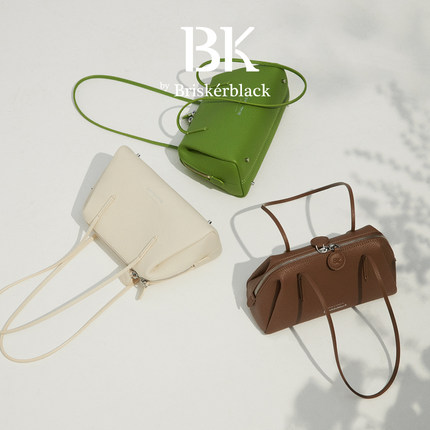 Briskerblack·极简柔感细肩腋下小面团笔袋包 BK Soft pouch bag