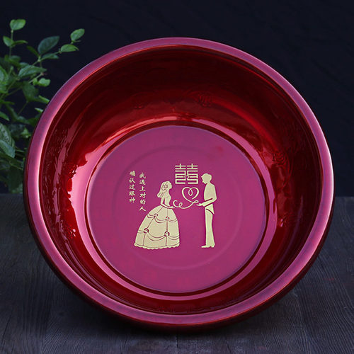 婚庆用品新娘陪嫁红色鸳鸯戏水