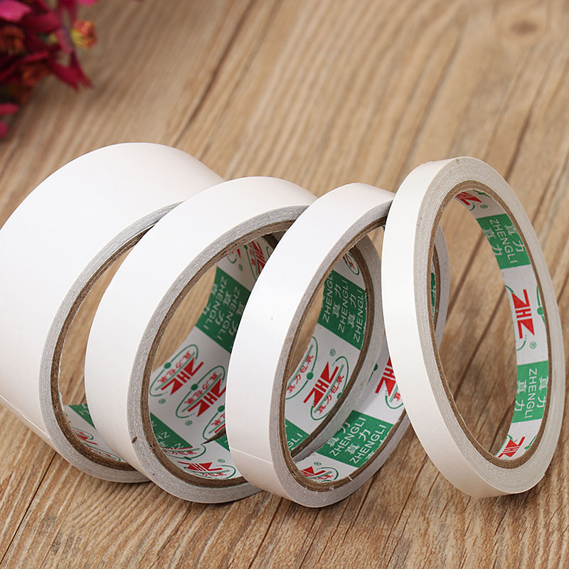 双面胶带白色两面胶纸薄款高粘度