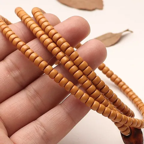 脖挂橄榄核单圈手链手串直切非收藏天然打磨文玩核尖手工桶珠老型