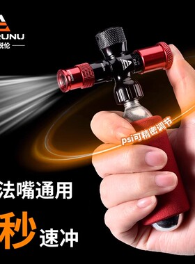 艾锐伦精密快速充气瓶自行车公路山地车便携二氧化碳CO2打气筒