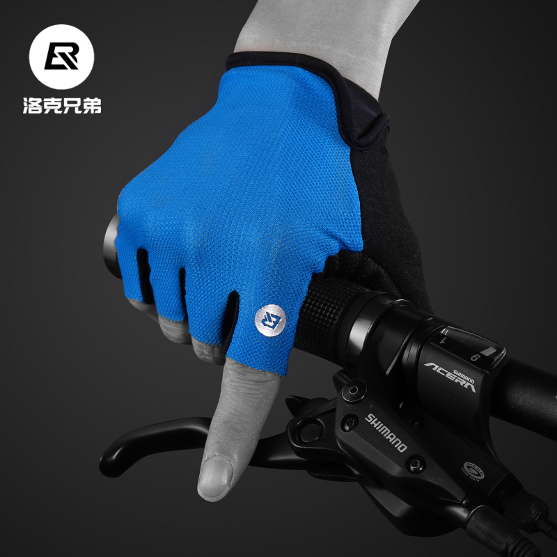 洛克兄弟骑行手套半指手套男女
