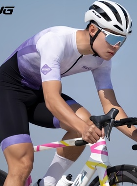 SWG铭胜夏新款云墨连体骑行服双箭头坐垫山地公路自行车骑行装备