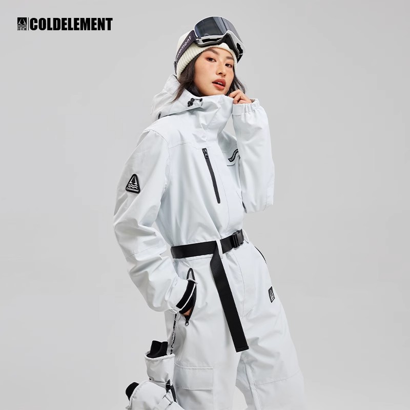冷元素3L连体滑雪服套装