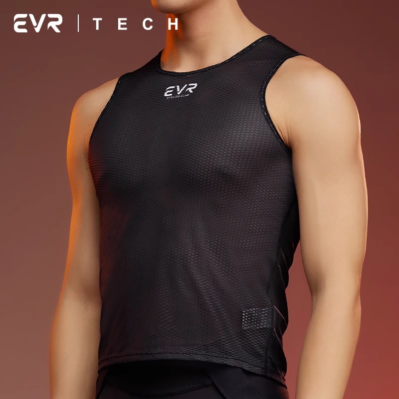 EVR 公路车骑行服男士打底衣无袖速干防晒排汗衫背心内衣夏季上衣