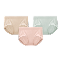 3件|蕉内银皮501P女士内裤莫代尔氨基酸亲肤大码收腹无痕三角裤女