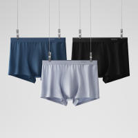 3 pieces: Bananai silver leather 300S briefs for men, pure cotton breathable crotch pants, four-corner shorts for men thumbnail 8