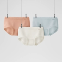 【Средняя талия】 Shuilan + Pink Rose + Oatmeal White