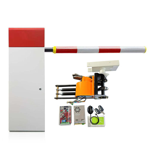 至上飞快速0.6秒快速起落杆停车场3米直杆直流道闸一体机伺服电机