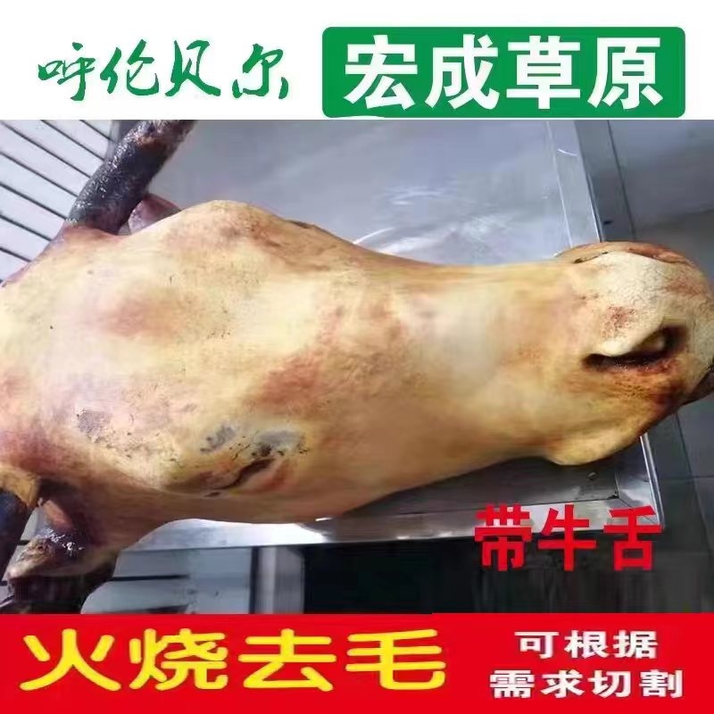 牛头肉新鲜 整只生冷冻带皮清真牛脸肉现杀整个带骨牛头肉30斤