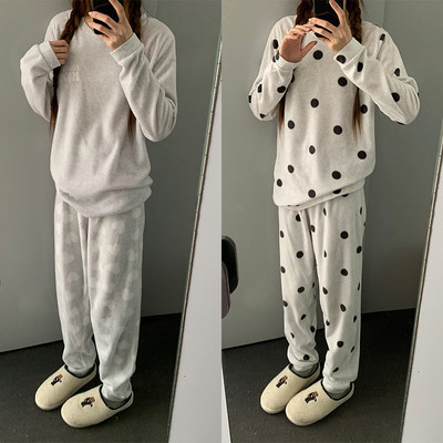 【清仓】原58，特9.99。 P*IMA*K睡衣薄款绒面！亲肤不起球不变形