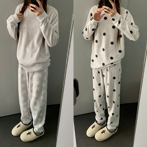 【清仓】原58，特9.99。 P*IMA*K睡衣薄款绒面！亲肤不起球不变形
