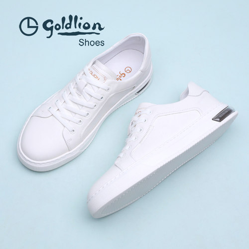 金利来男鞋缓震气垫休闲小白鞋男