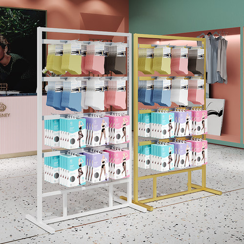 袜子展示架手机壳拖鞋商品挂架陈列架可调节挂钩货架零食架子落地