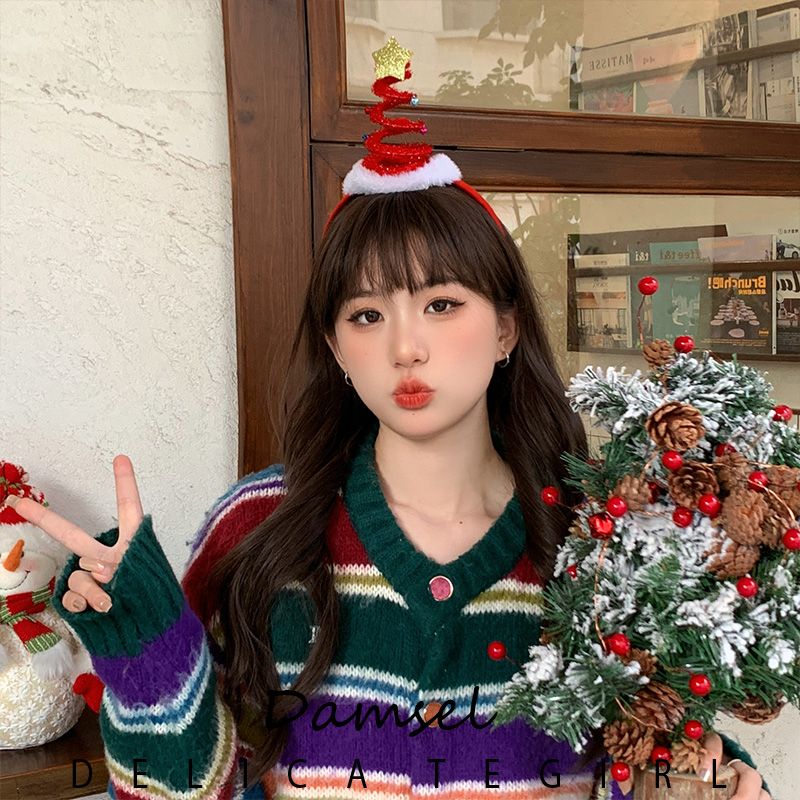 圣诞节头饰发光元素圣诞树发箍