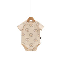 Summer new baby pure cotton summer light and thin women's triangular bag bottom coat, short-sleeved jumpsuit, baby men's base coat thumbnail 2