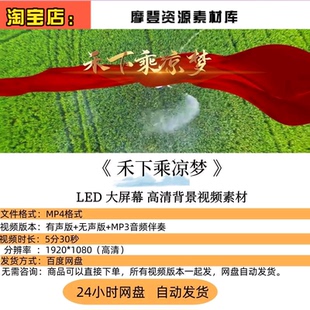 禾下乘凉梦视频背景素材怀念袁隆平视频学生儿童朗诵演讲比赛