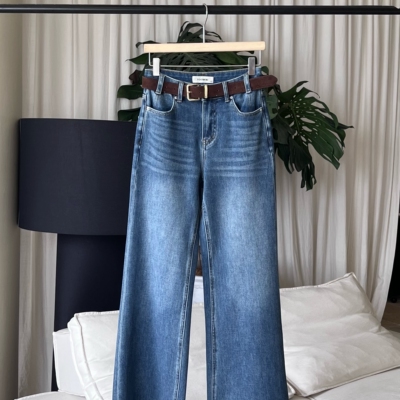 YOOMINI-26年初秋上新青岚阔步·中高腰莱赛尔洗水直筒Y11713-DSH
