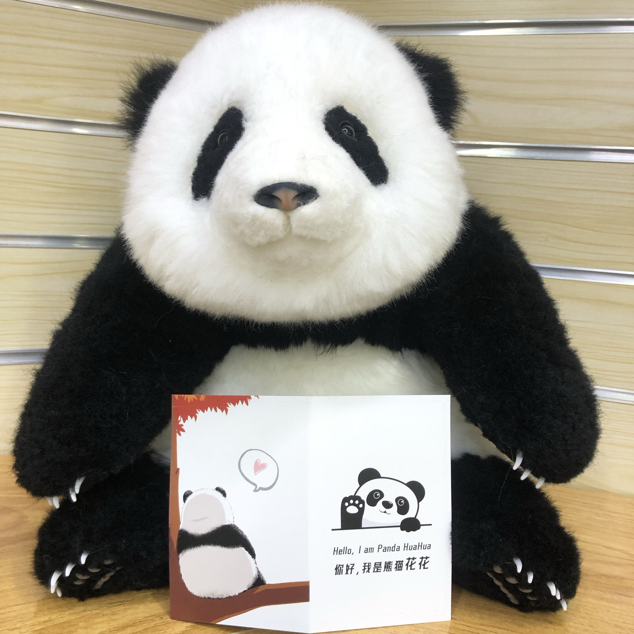 网红仿真澳羊皮毛一体大熊猫玩偶5月龄公仔毛绒玩具公仔生日礼物