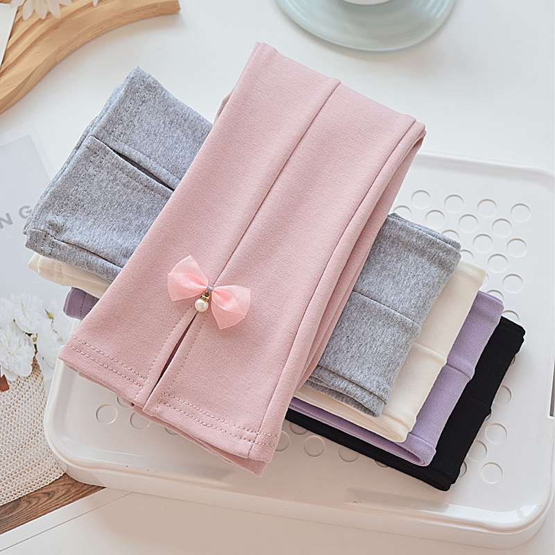 女童夏季薄款喇叭裤儿童阔腿裤纯棉透气休闲裤宝宝外穿时尚裤子