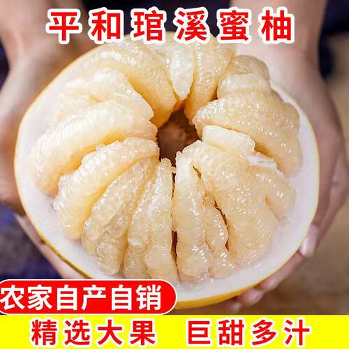 福建平和白心蜜柚皮薄新鲜包邮