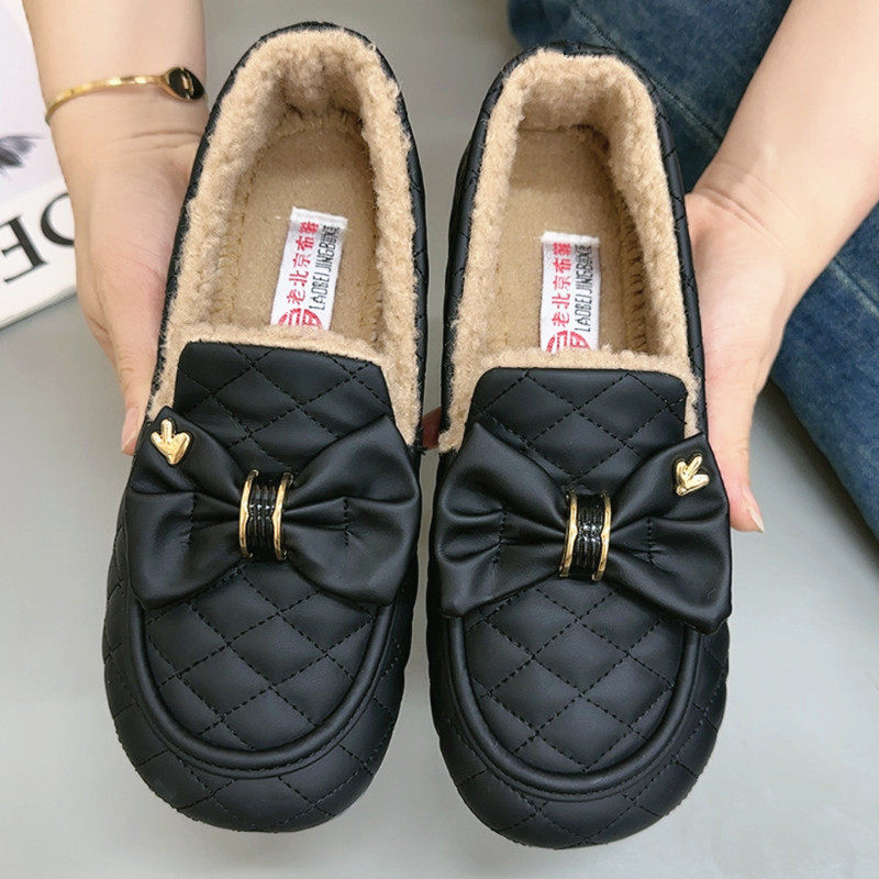 乐福棉鞋女冬季新款加绒加厚保暖毛毛鞋老北京棉鞋防水防滑豆豆鞋,女鞋,棉鞋,淘宝优惠券,粉丝福利购,淘宝优惠卷