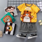 kids children boy girl pants set baby shirt clothes summer