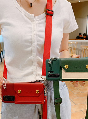 零钱包适用vivoy3s手机壳y73s网红y93斜挎背带x27背包式s1/y3/s6挂绳y300i新款y200i软y100i硅胶Y37/Y38/Y36s