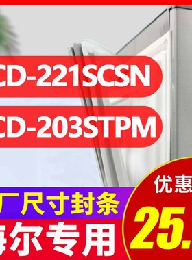 BCD-221SCSN 203STPM 海尔冰箱密封条磁性原装门胶条原厂密封圈
