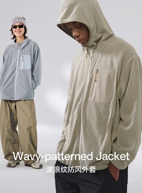 inflation巴塔波浪纹立领拉链外套25冬季新品户外280g防风夹克男
