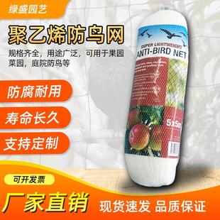 园艺厂家跨境农用防鸟网大棚加厚塑料单颗果树农业防鸟冰雹网