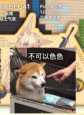 少女前线“过热”G41 芙铃 小狐狸 士气章 魔术贴户外个性