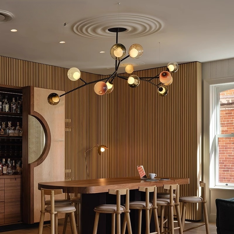 加拿大Bocci T28极简轻奢树枝型餐厅吊灯创意别墅茶室餐桌吊灯