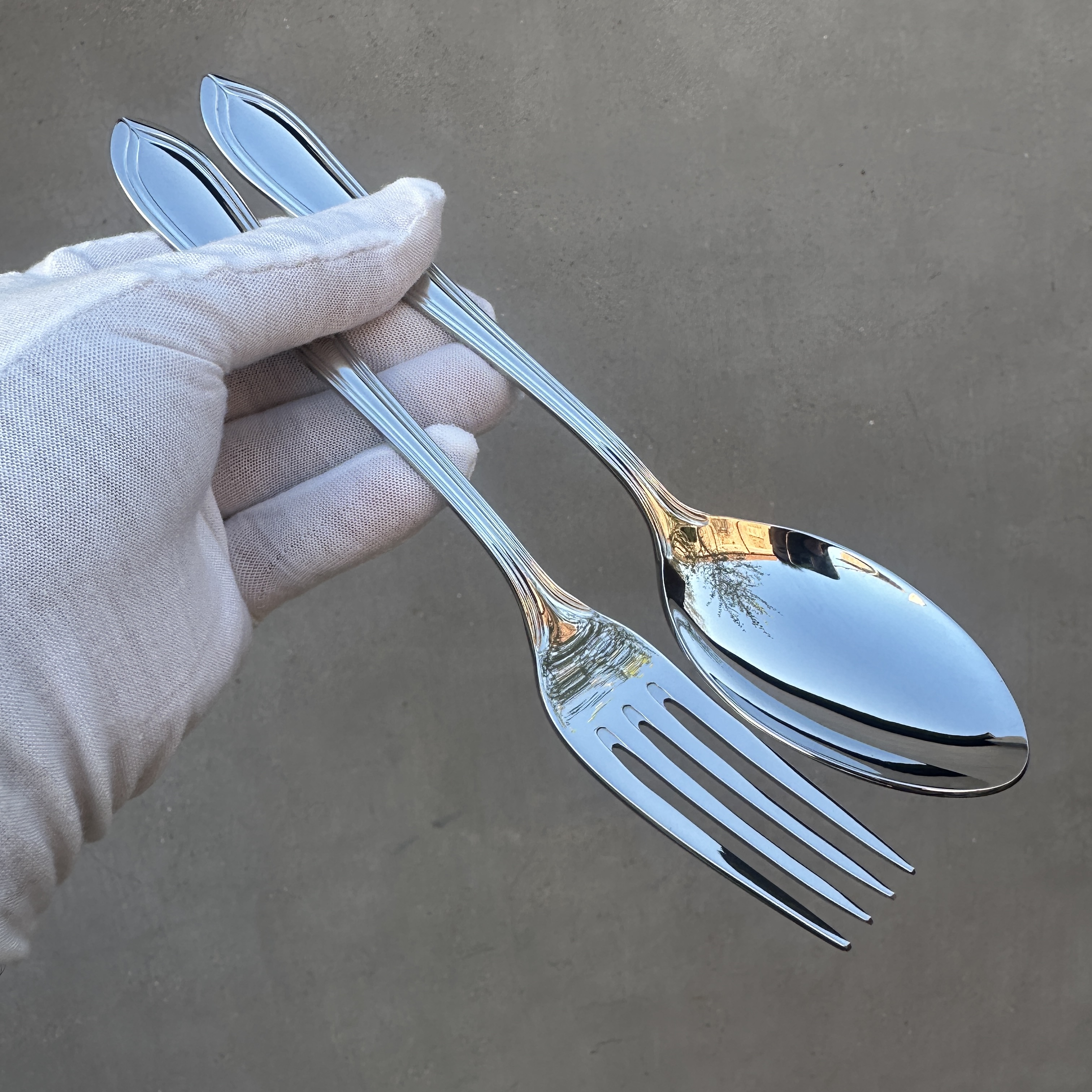 捡漏德国WMF 18-10不锈钢西餐勺子成人干饭勺喝汤喝粥勺牛排叉子