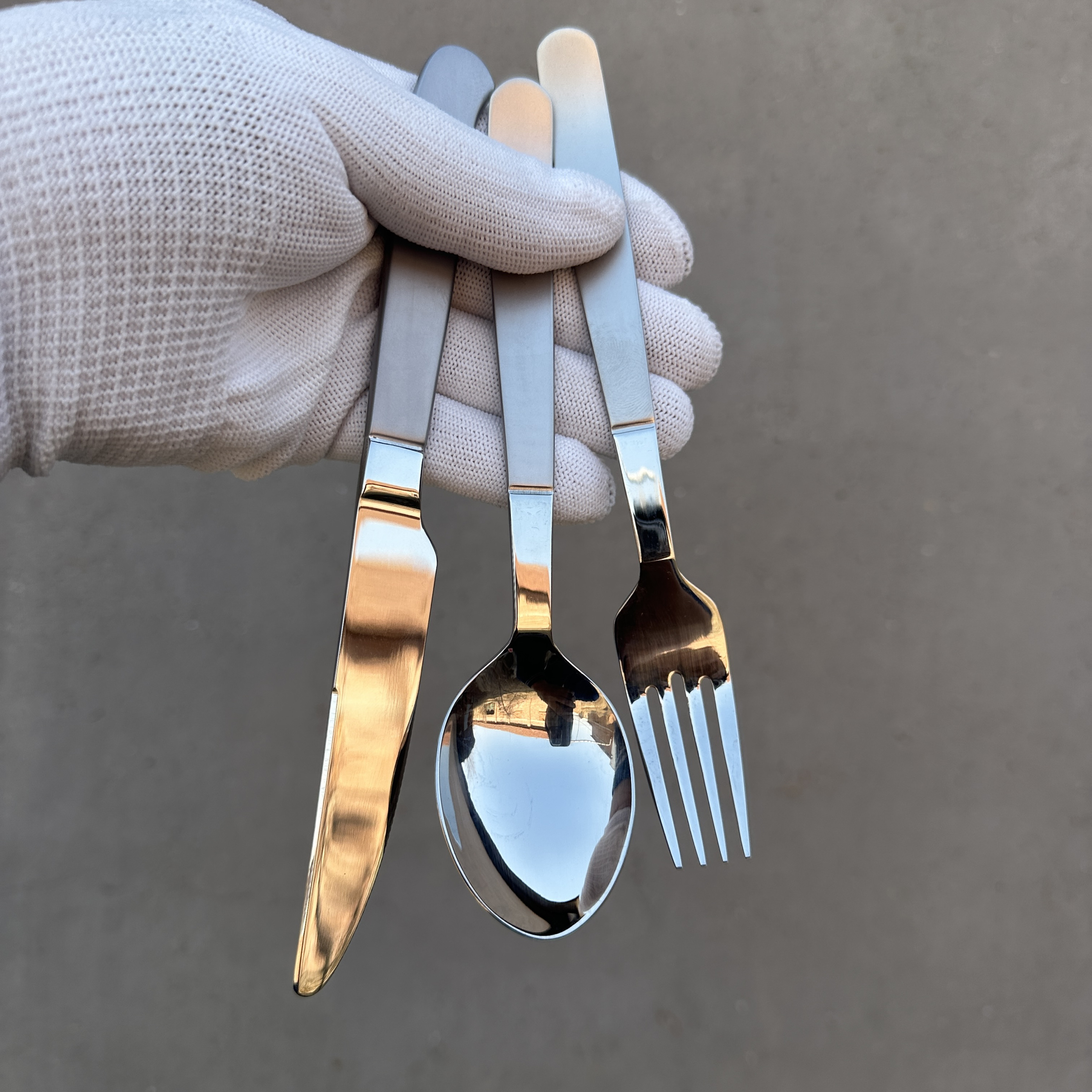 北欧风格Gense 18-10不锈钢西餐具儿童牛排刀叉勺3件套西餐刀叉