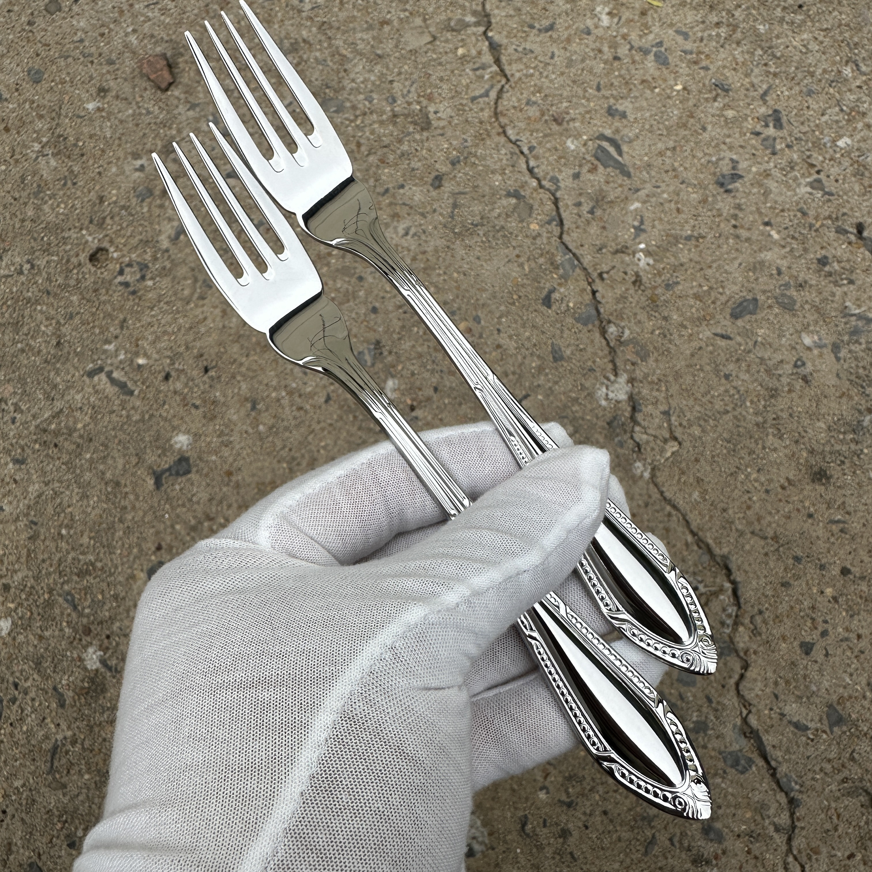 【绝版好货】德国Zepter 18-10不锈钢牛排叉子成人吃饭叉意面叉子